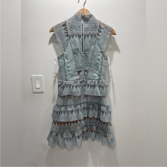 Self portrait teardrop guipure panelled mini dress - Picture 7 of 7